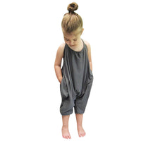 Girls Halter Jumpsuit – Mila-Gray-6-12 Months-State of Style