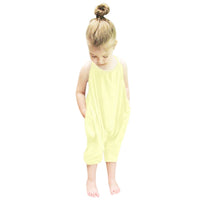 Girls Halter Jumpsuit – Mila-Yellow-6-12 Months-State of Style