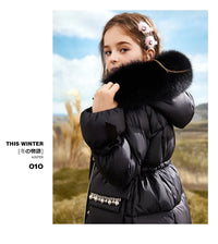 Girls' Winter Coat – Elina-Black-120 cm-State of Style