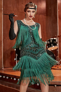 Glamorous 1920s Charleston Dress - Amelia-Champagne-S-State of Style