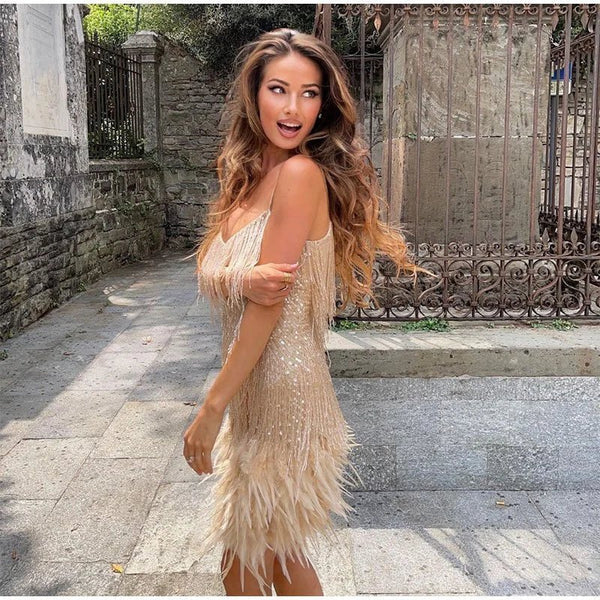 GlamourGlow Cocktail Dress | Elegant & Eye-Catching-White-S-State of Style