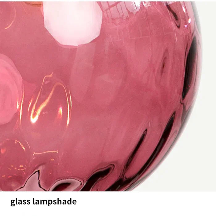 Glass Ball Pendant Lamp - LumiSphere-Rose Fire-Cold White-State of Style