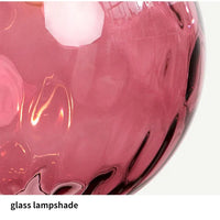 Glass Ball Pendant Lamp - LumiSphere-Rose Fire-Cold White-State of Style