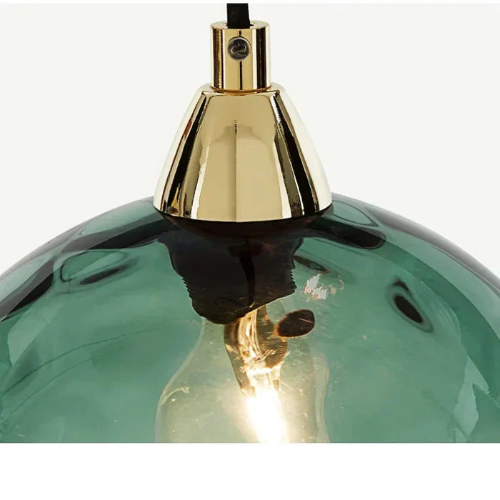 Glass Ball Pendant Lamp - LumiSphere-Rose Fire-Cold White-State of Style