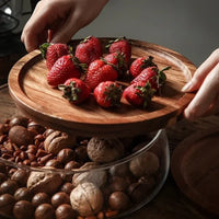 Glass Bowl with Wooden Lid - NatureLux-State of Style