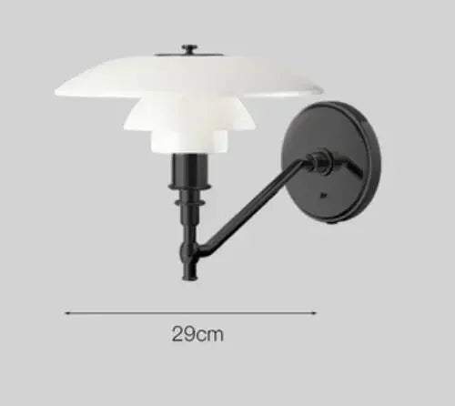 Glass Decorative Lamp - AuroraGlow-Wall Lamp (Black)-State of Style