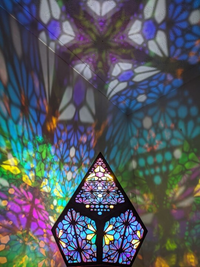 Glass-In-Leaded Style LED Table Lamp - LumiAura-State of Style