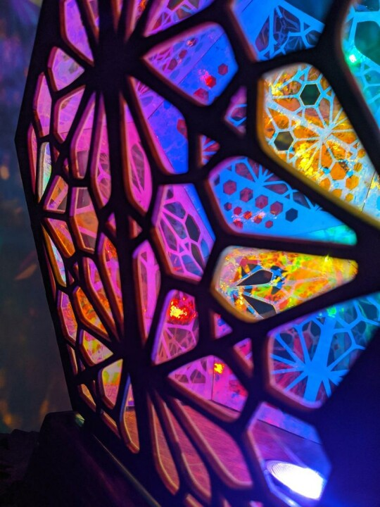 Glass-In-Leaded Style LED Table Lamp - LumiAura-State of Style