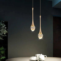 Glass Pendant Light with Warm Glow - Vetra-Gold-1 lamp-State of Style