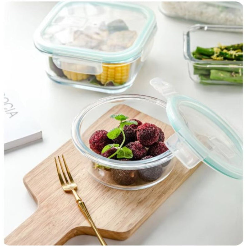 GlassGuard Bento Lunchbox – Borosilicate Glass-1x Rectangle 320ml-State of Style