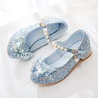 Glitter Shoe Isla – Comfortable Slip-On with Sequins & Pearls for Girls-Pink colour-7-State of Style