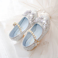Glitter Shoe Isla – Comfortable Slip-On with Sequins & Pearls for Girls-Pink colour-7-State of Style