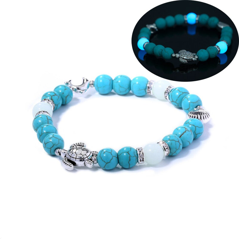Glow In The Dark Bracelet | Lighting Edition-Blaue Schildkröte-State of Style