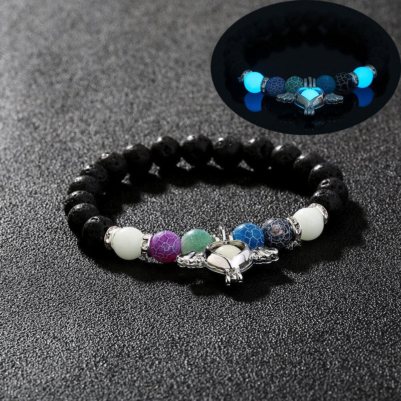 Glow In The Dark Bracelet | Lighting Edition-Schwarzes Flügelherz-State of Style