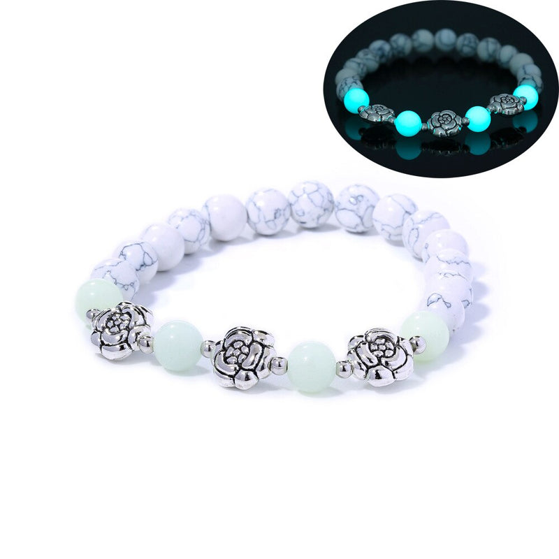 Glow In The Dark Bracelet | Lighting Edition-Weiße Blume-State of Style