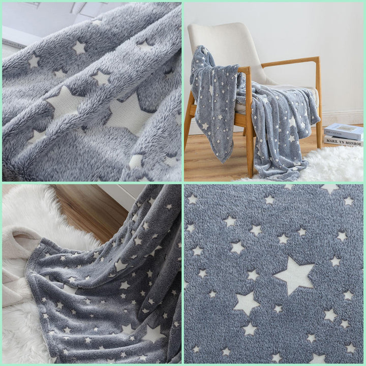 Glow in the Dark Children's Blanket – TwinkleTuck-Stars-100 x 150 cm-State of Style