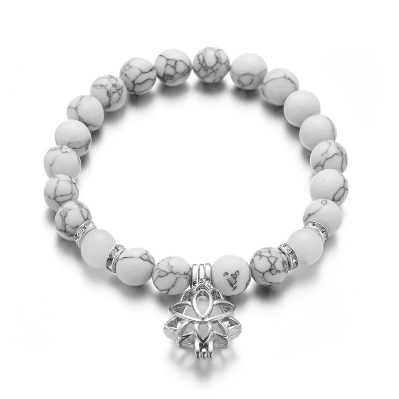 Glow-in-the-Dark Lotus Bracelet | Elegant Women's Jewellery-Blue-Aqua-State of Style