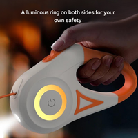 GlowGuard Illuminating Dog Leash with Flashlight-Orange-State of Style