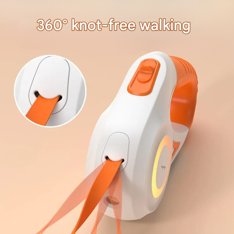 GlowGuard Illuminating Dog Leash with Flashlight-Orange-State of Style