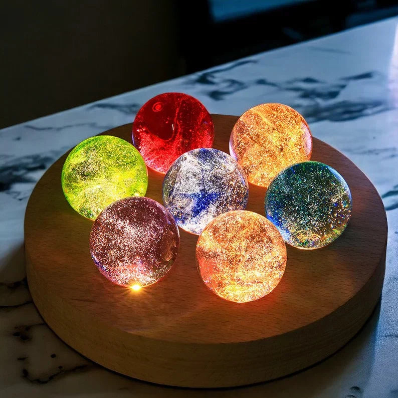 Glowing Cosmic Crystals - AstroGlow Orbs-Rectangle-State of Style