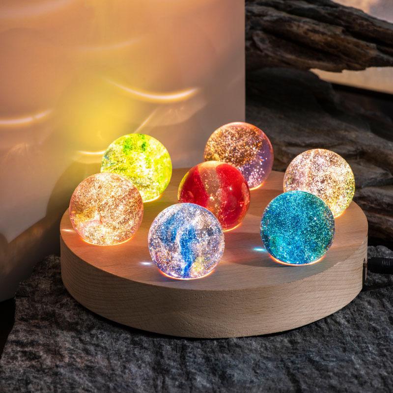 Glowing Cosmic Crystals - AstroGlow Orbs-Rectangle-State of Style