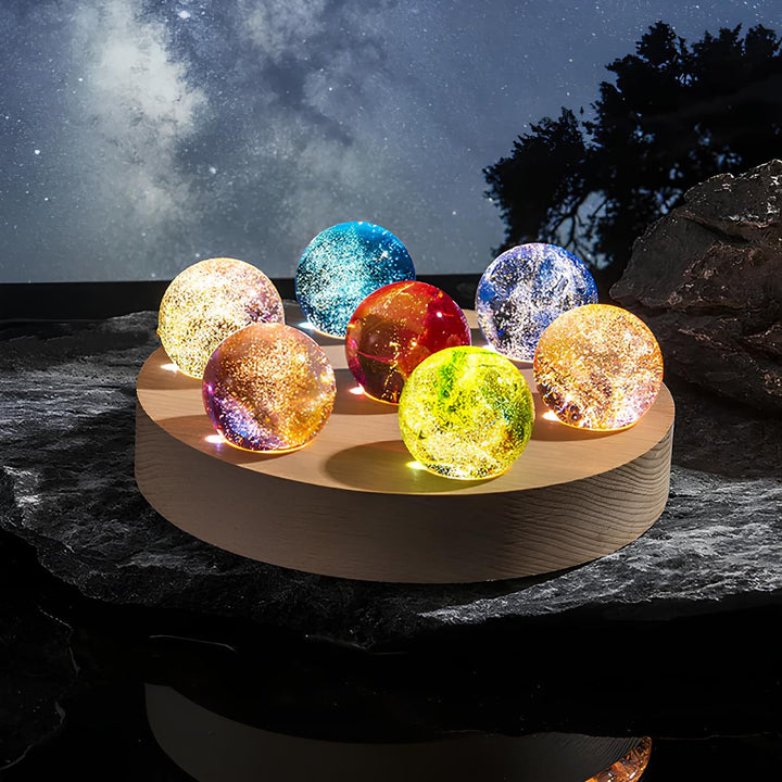 Glowing Cosmic Crystals - AstroGlow Orbs-Round-State of Style