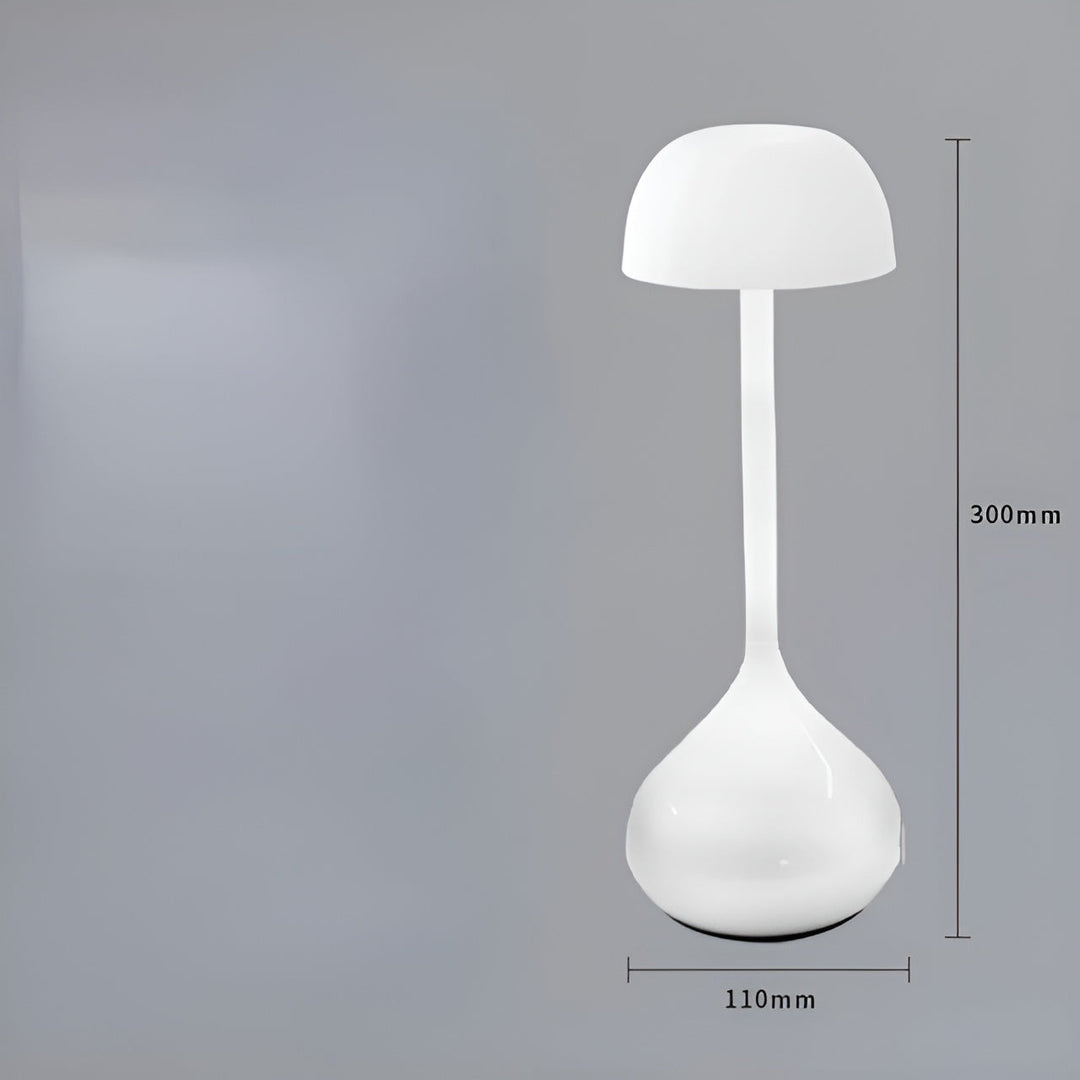 GlowMush Wireless Dimmable Mushroom Table Lamp-Matte White-State of Style