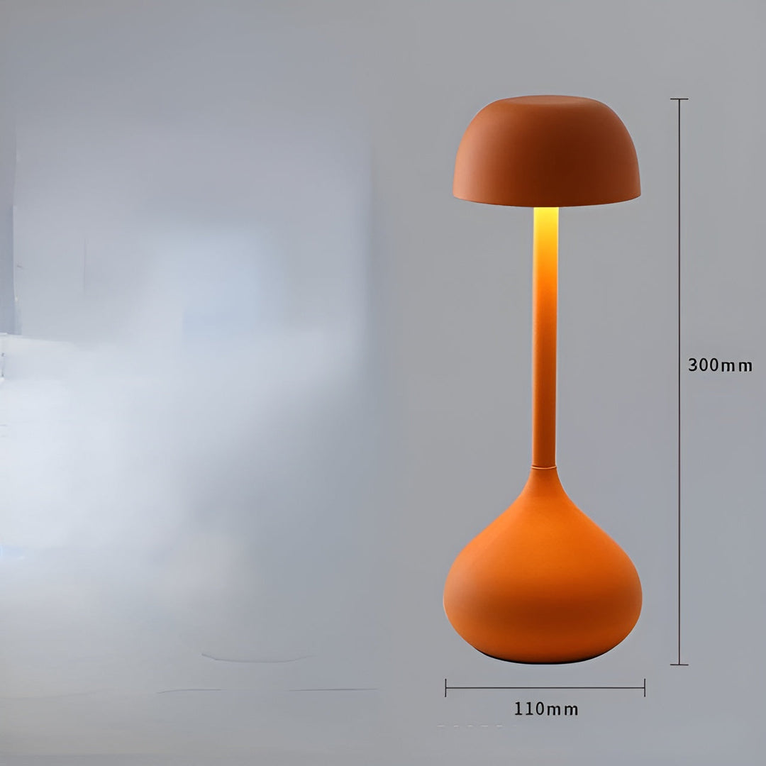 GlowMush Wireless Dimmable Mushroom Table Lamp-Matte White-State of Style