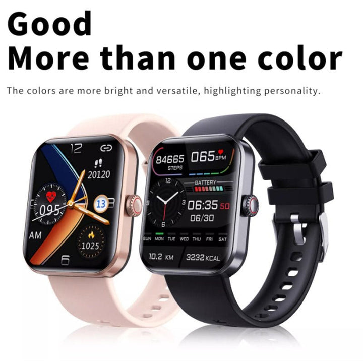GlucoWatch - Blood Sugar Monitoring Smartwatch-Black-State of Style