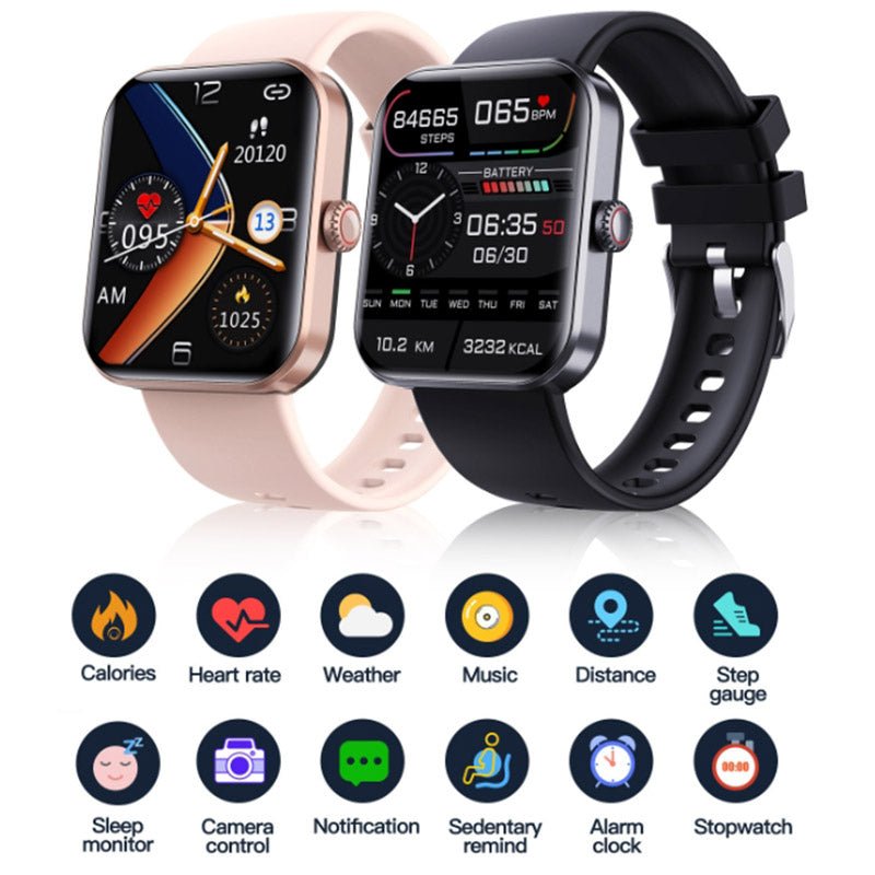 GlucoWatch - Blood Sugar Monitoring Smartwatch-Black-State of Style