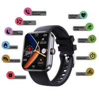 GlucoWatch - Blood Sugar Monitoring Smartwatch-Black-State of Style