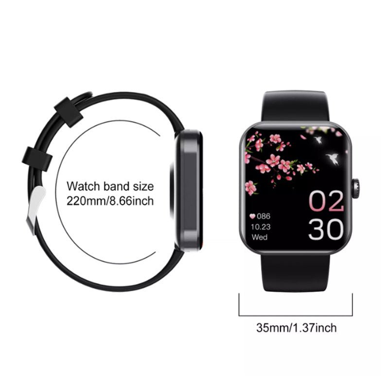 GlucoWatch - Blood Sugar Monitoring Smartwatch-Black-State of Style