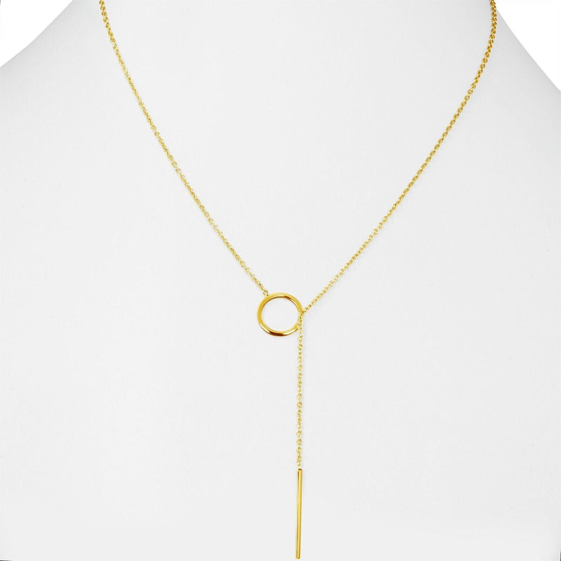 Gold Drop Bar Lariat Necklace | Elegant Women's Jewellery | Versatile Style-GOLD-State of Style
