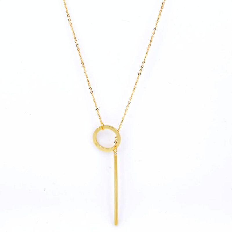 Gold Drop Bar Lariat Necklace | Elegant Women's Jewellery | Versatile Style-GOLD-State of Style