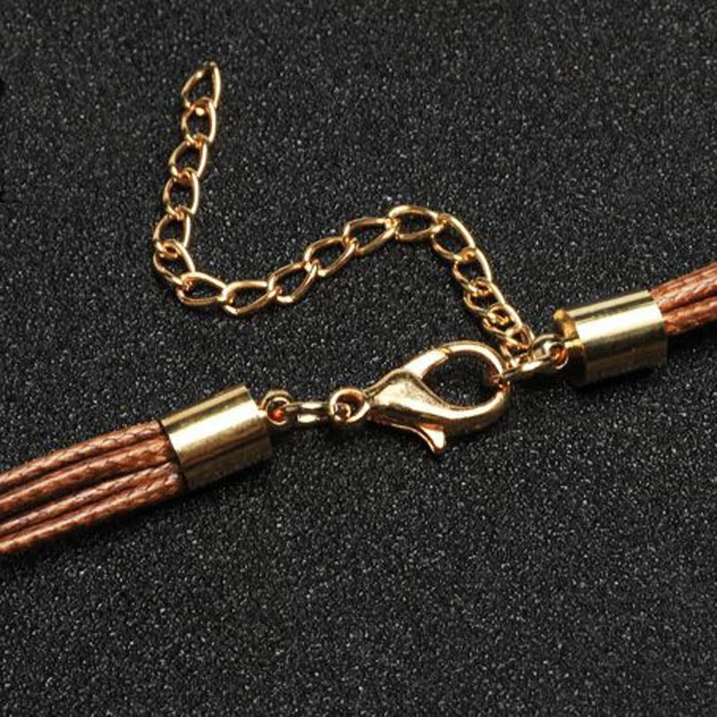 Gold Feather Necklace | Boho Style Jewellery-GOLD-BROWN-State of Style