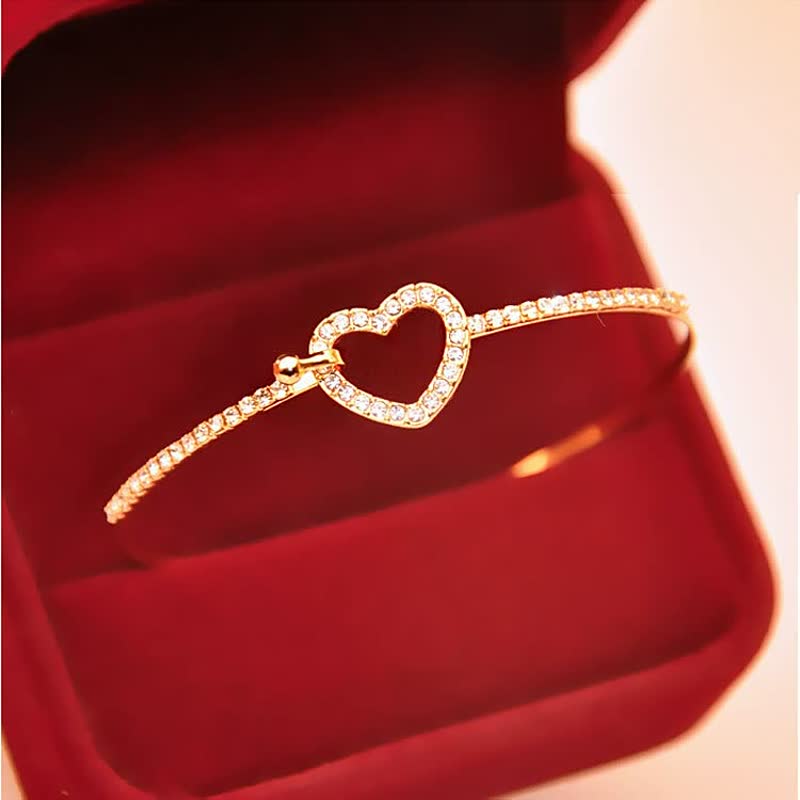 Gold Love Bracelet with Charm | Elegant Women's Jewellery-Gold-State of Style