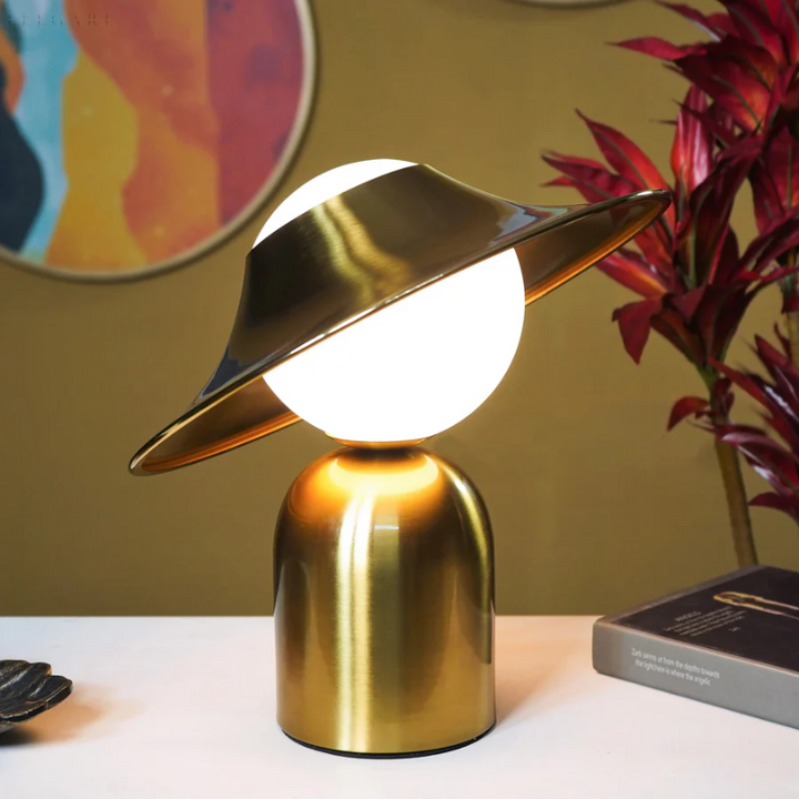 GoldAura Metal Table Lamp - Luxurious Design-State of Style