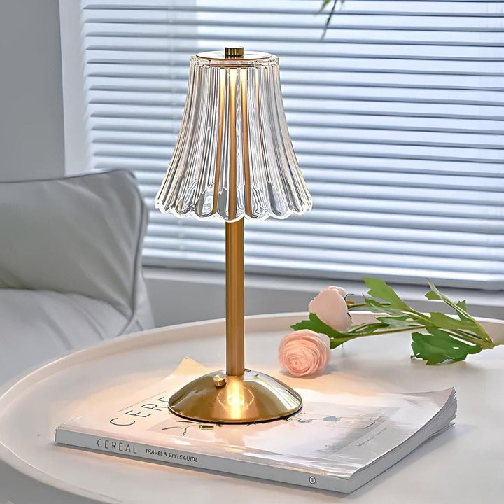 Golden Crystal Table Lamp - Aurora Luxe-Classic-State of Style