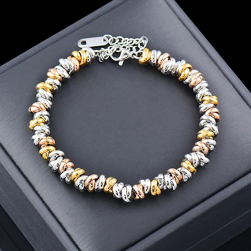 Golden Pearl Bracelet | Elegant Chain Jewellery-DREIFARBIG-State of Style