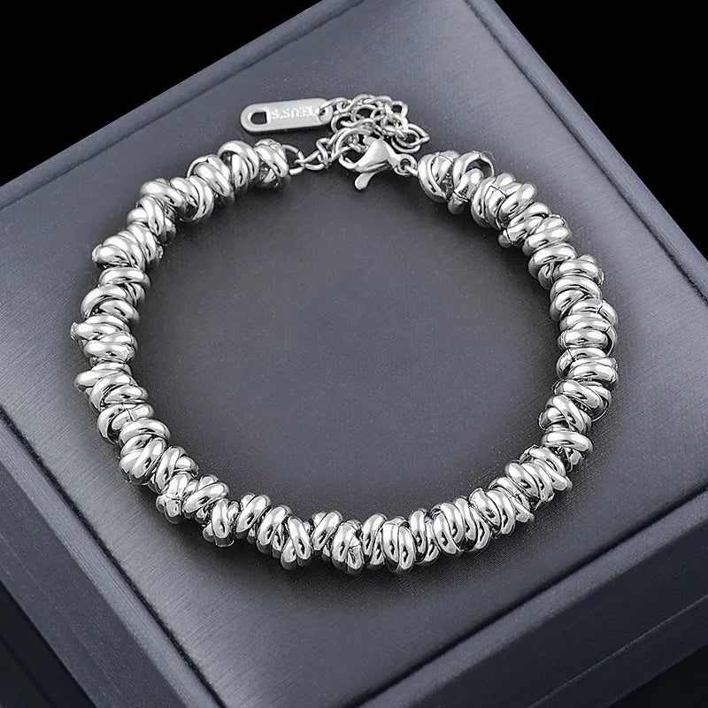 Golden Pearl Bracelet | Elegant Chain Jewellery-SILBER-State of Style