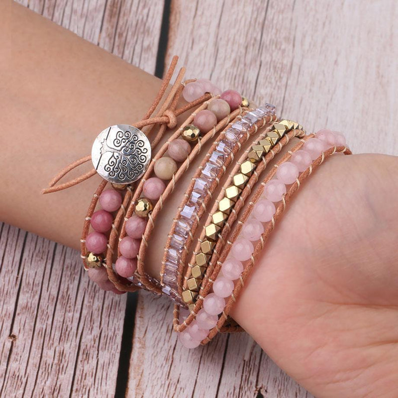 Golden Rose Quartz Bracelet – Amoria-State of Style