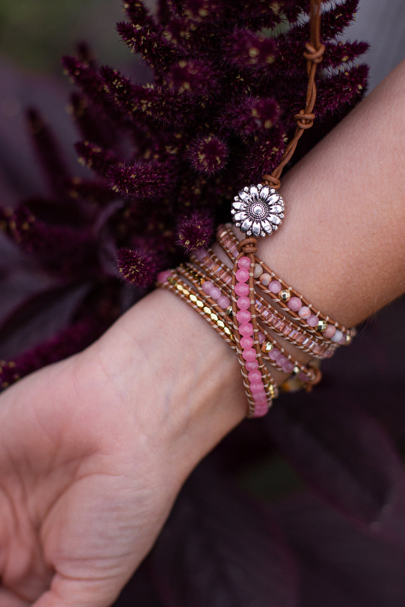 Golden Rose Quartz Bracelet – Amoria-State of Style