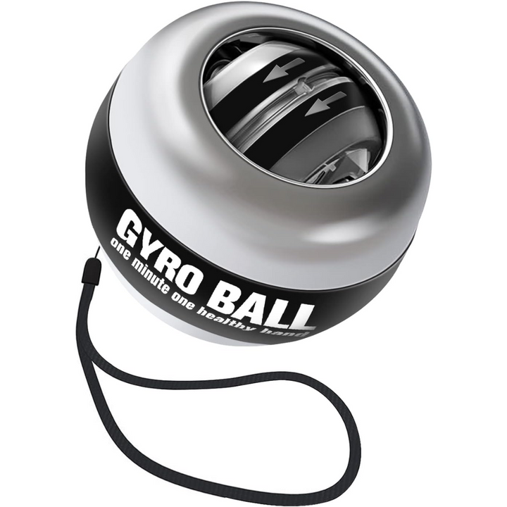Gyroscopic Wrist Strengthener Ball - Auto Start Forearm Trainer-Silver Metal-State of Style