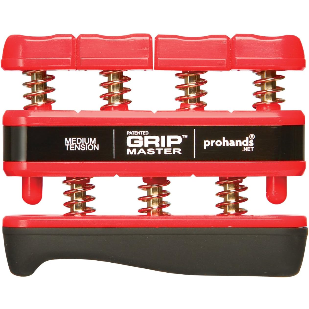 Hand Grip Strengthener - Finger Exerciser (Spring Loader)-Red - Medium Spanning-State of Style