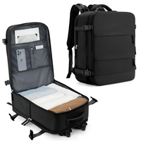 Hand luggage suitcase with Spacious Capacity - TravelMate-Black-State of Style