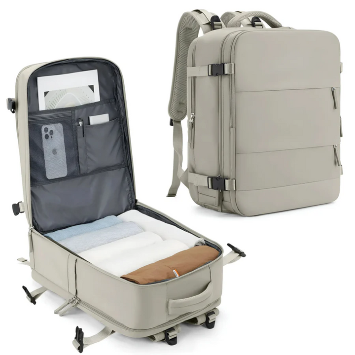 Hand luggage suitcase with Spacious Capacity - TravelMate-Brown-State of Style