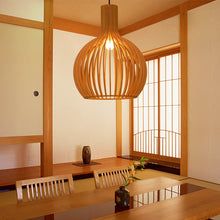 Handcrafted Wooden Pendant Light - RustikAura-23 cm-Classic Wood-State of Style