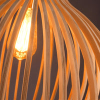 Handcrafted Wooden Pendant Light - RustikAura-23 cm-Classic Wood-State of Style