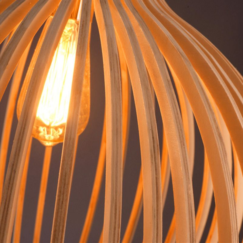 Handcrafted Wooden Pendant Light - RustikAura-23 cm-Classic Wood-State of Style