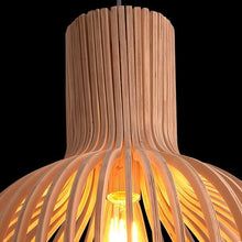 Handcrafted Wooden Pendant Light - RustikAura-23 cm-Classic Wood-State of Style